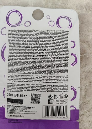 Morfose Keratin Saç Maskesi - Görsel 2