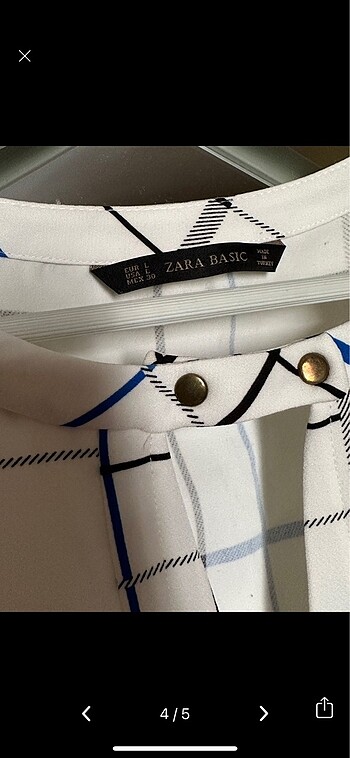 l Beden lacivert Renk Zara Bluz