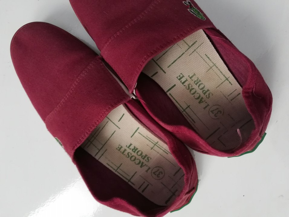 Lacoste kadın espadril bordo - Görsel 3