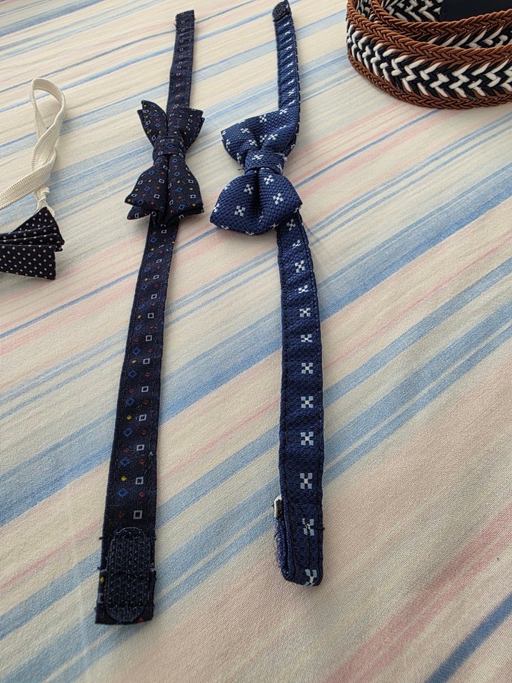 Çocuklar için Renkli Papyon ve Kravat Seti - Görsel 4