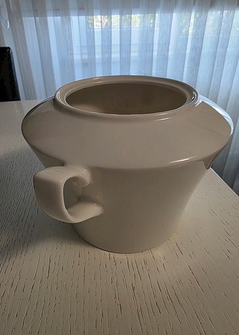 Beden pembe Renk porselen şık saksı kulplu