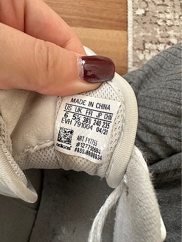 38,5 Beden beyaz Renk Adidas Forum Low