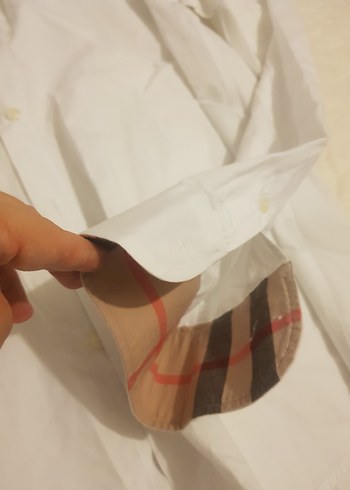 Burberry Beyaz Pamuklu Kısa Kollu Erkek Gömlek - Görsel 4