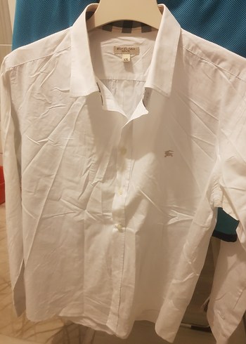 Burberry Beyaz Pamuklu Kısa Kollu Erkek Gömlek - Görsel 2