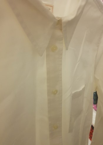 GAP  Düğmeli Beyaz  Pamuk Gömlek - Görsel 6