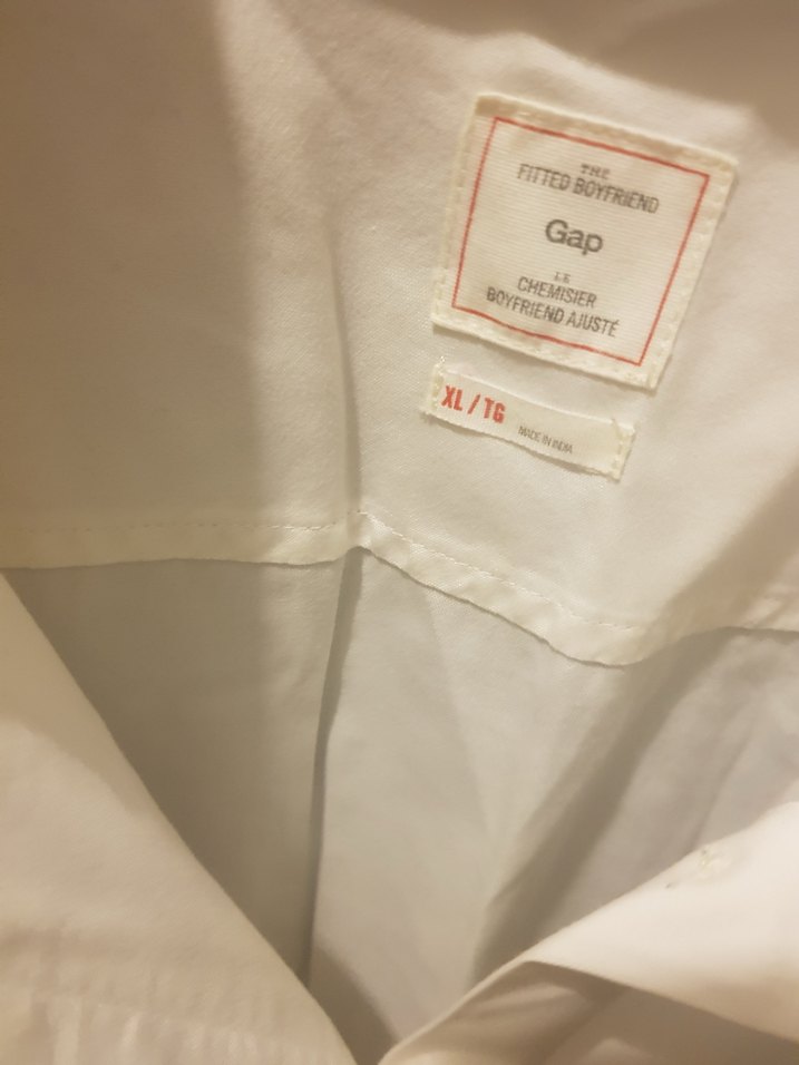 GAP  Düğmeli Beyaz  Pamuk Gömlek - Görsel 4