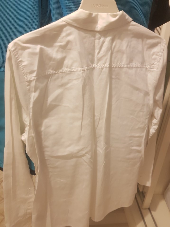 GAP  Düğmeli Beyaz  Pamuk Gömlek - Görsel 5