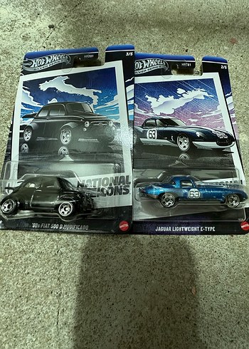 Hot Wheels Mavi Jaguar Lightweight E-Type Oyuncak Araba