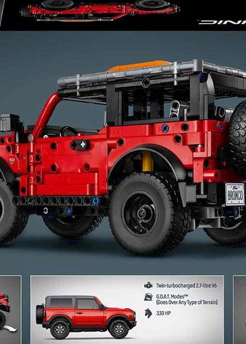  Kırmızı LEGO Technic SUV Oyuncak Araba
