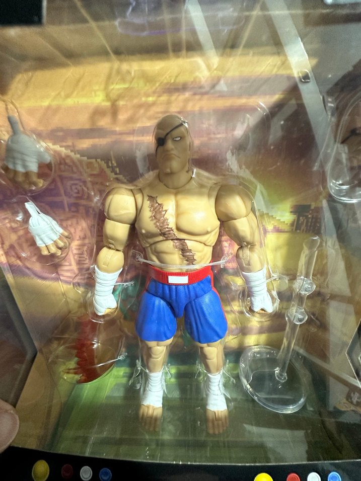 Street Fighter II Sagat Aksiyon Figürü - Görsel 3