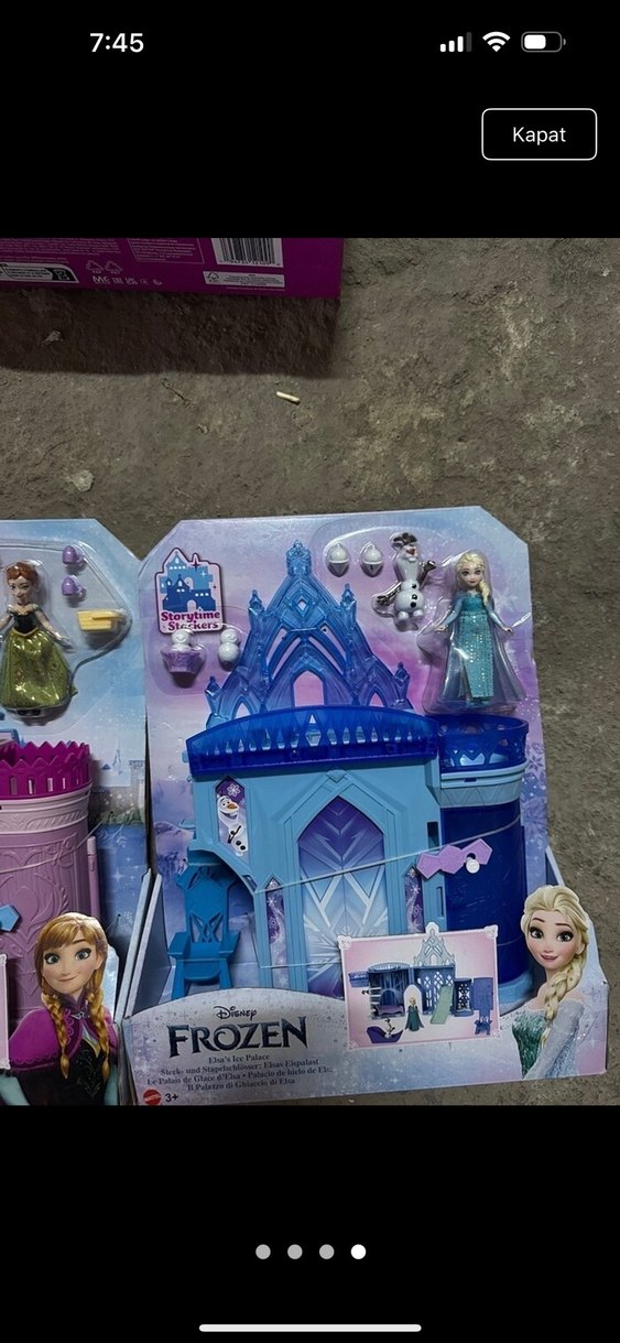 Pastel Renkli Frozen Prenses Oyun Seti - Görsel 3