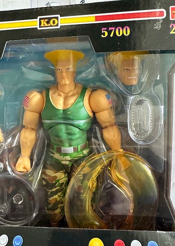 Beden Renk Street Fighter II Guile Aksiyon Figürü