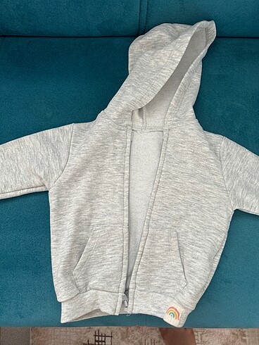 Bebek fermuarlı sweatshirt