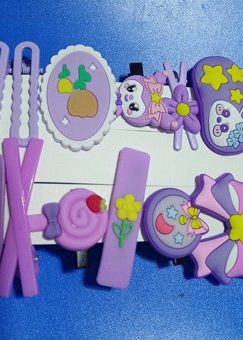 Mor Bohem Pop Kültür Çocuk Toka Seti