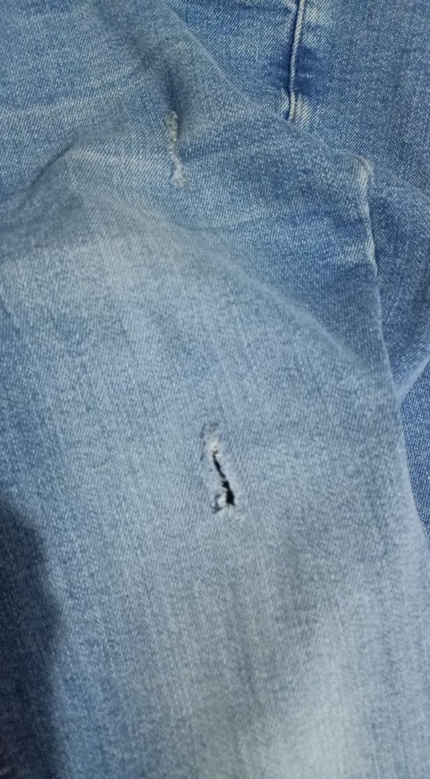 Mavi Parlak Kadın Denim Pantolon - Görsel 3