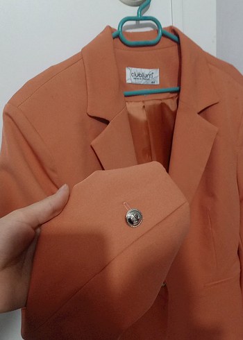 Bej Düğmeli Kadın Blazer Ceket - Görsel 2