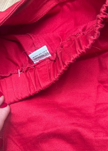 Kız Çocuk Kırmızı Fırfırlı Etek - Görsel 5