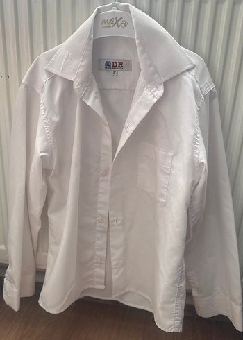 Beyaz Pamuklu Erkek Uzun Kollu Gömlek - Görsel 2