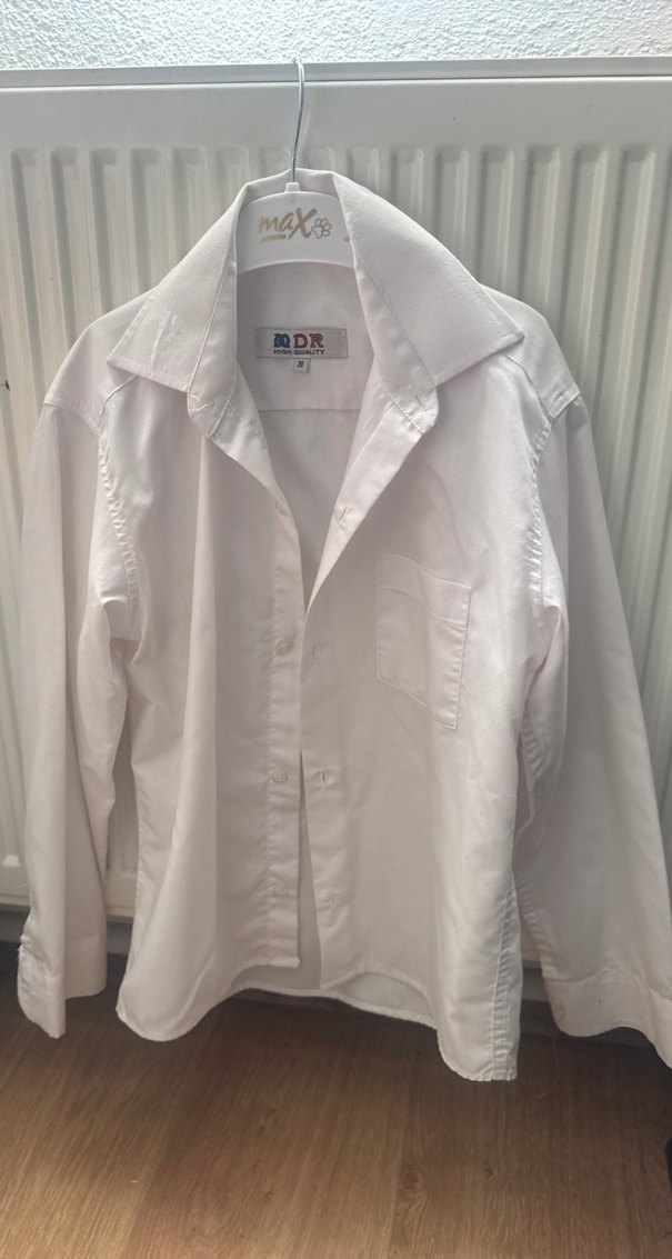 Beyaz Pamuklu Erkek Uzun Kollu Gömlek - Görsel 3