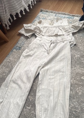 Pantolon takım keten 11 12 yaş - Görsel 2