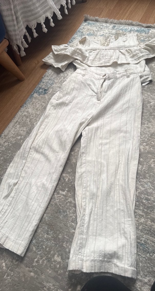 Pantolon takım keten 11 12 yaş - Görsel 3