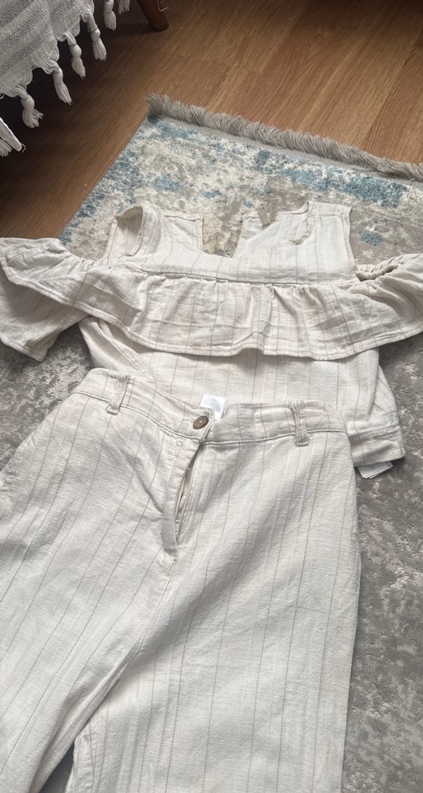 Pantolon takım keten 11 12 yaş - Görsel 5