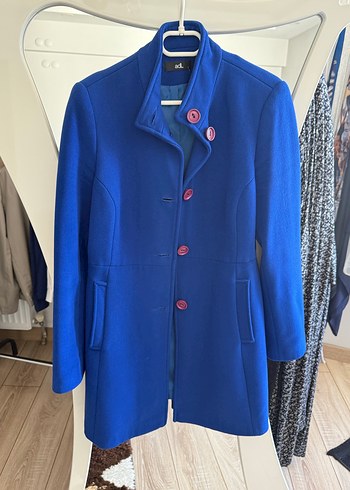 Mavi Düğmeli Kadın Kaban Adl - Görsel 2