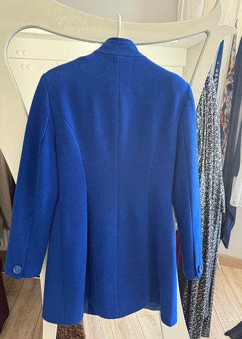 Mavi Düğmeli Kadın Kaban Adl - Görsel 4