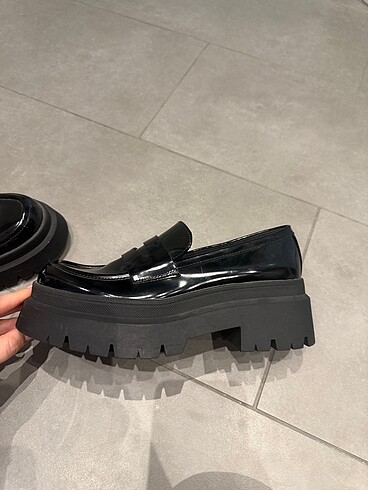 39 Beden siyah Renk Pull and bear loafer