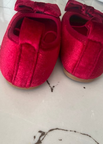 Kız Çocuk Kırmızı Fiyonk Detaylı Babet - Görsel 6