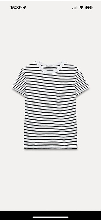 m Beden Zara Cizgili Tshirt