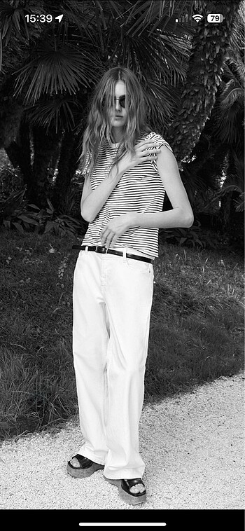 Zara Zara Cizgili Tshirt