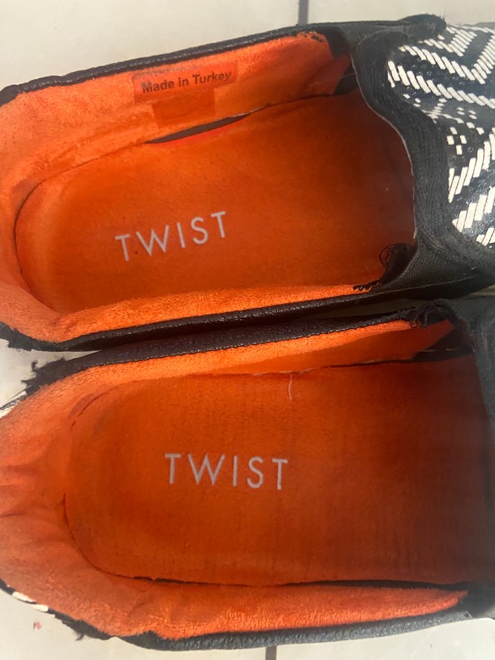 Twist Siyah-Beyaz Desenli Espadril - Görsel 4