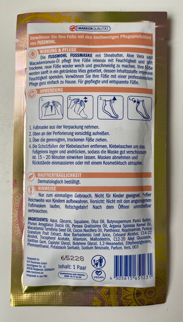 Aloe Vera & Macadamia Yağlı Ayak Maskesi - Görsel 2