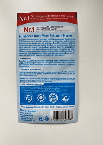 Schaebens Yüz Maskesi - Görsel 2