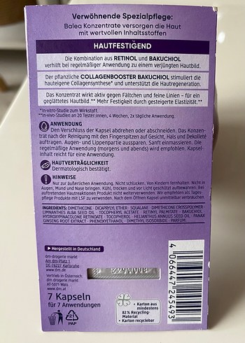 Balea Retinol Konsantre Serum - Görsel 2