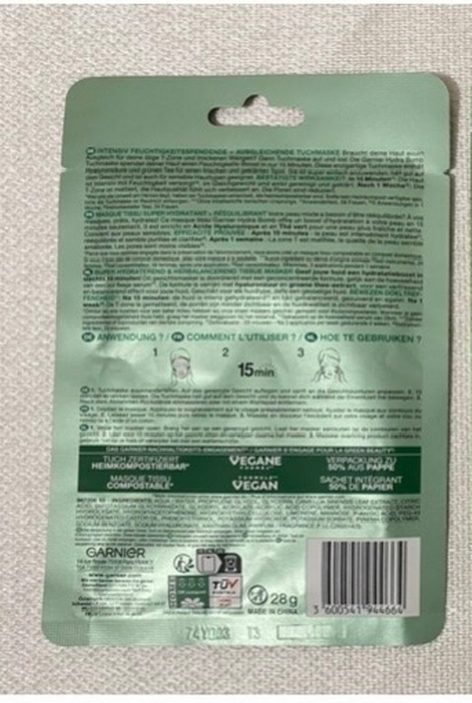 Garnier Yeşil Çay Özlü Yoğun Nem Maskesi - Görsel 2