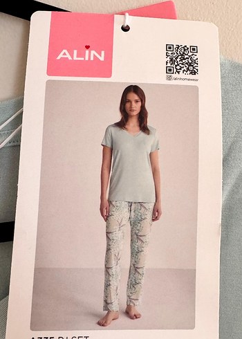 Gri V Yaka Kısa Kollu Midi Pijama Takımı