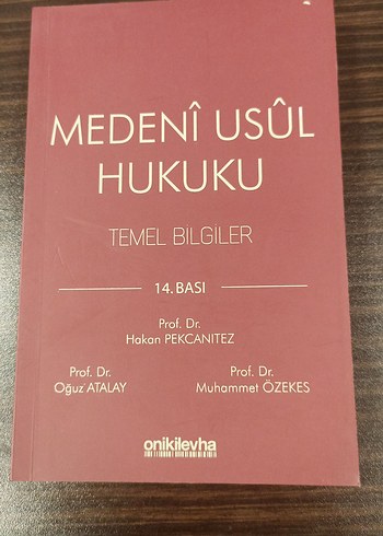 Medeni Usul Hukuku Temel Bilgiler 14. Baskı
