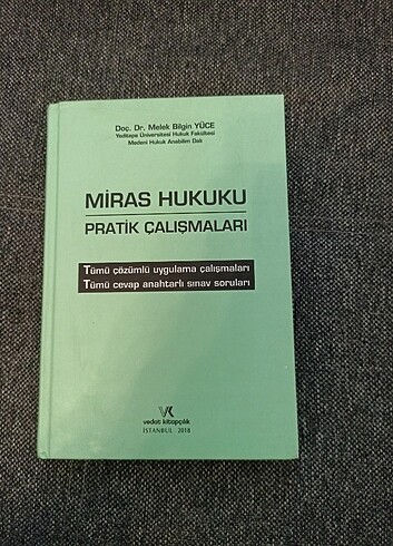 Miras Hukuku Pratik Çalışmaları, Meslek Bilgin Yüce,