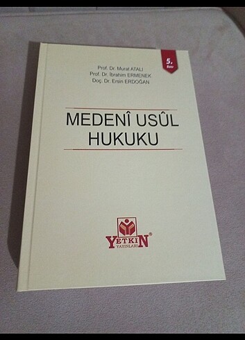 Medeni Usul Hukuku, Murat Atalı, 5. baskı.