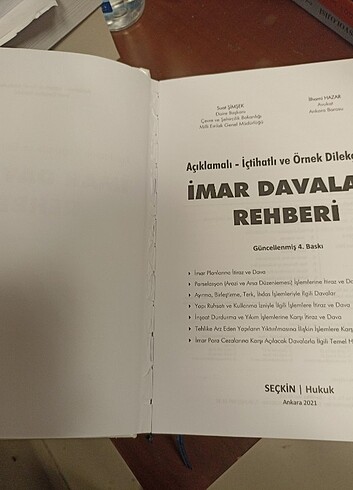  Beden İmar Davaları Rehberi, 2021 baskı, Suat Şimşek, Kitap ikinci el 