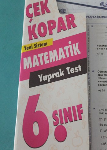 6. Sınıf Matematik Yaprak Test Kitabı