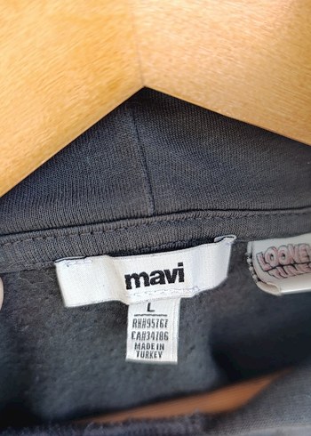 Gri Bugs Bunny Kapüşonlu Sweatshirt - Görsel 3