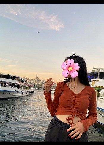 Kadın Büzgülü Uzun Kollu Bluz - Görsel 3