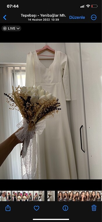 s Beden beyaz Renk Nikah Nişan uzun elbise