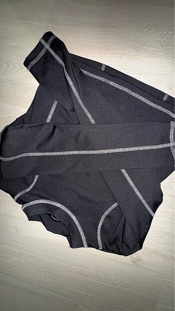 l Beden siyah Renk Crop spor