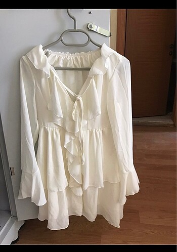 Shein beyaz tül elbise