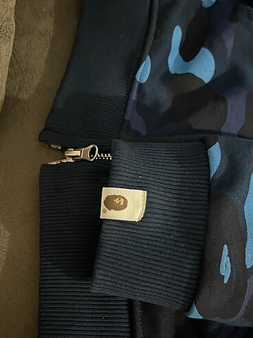 l Beden mavi Renk Bape hoddie