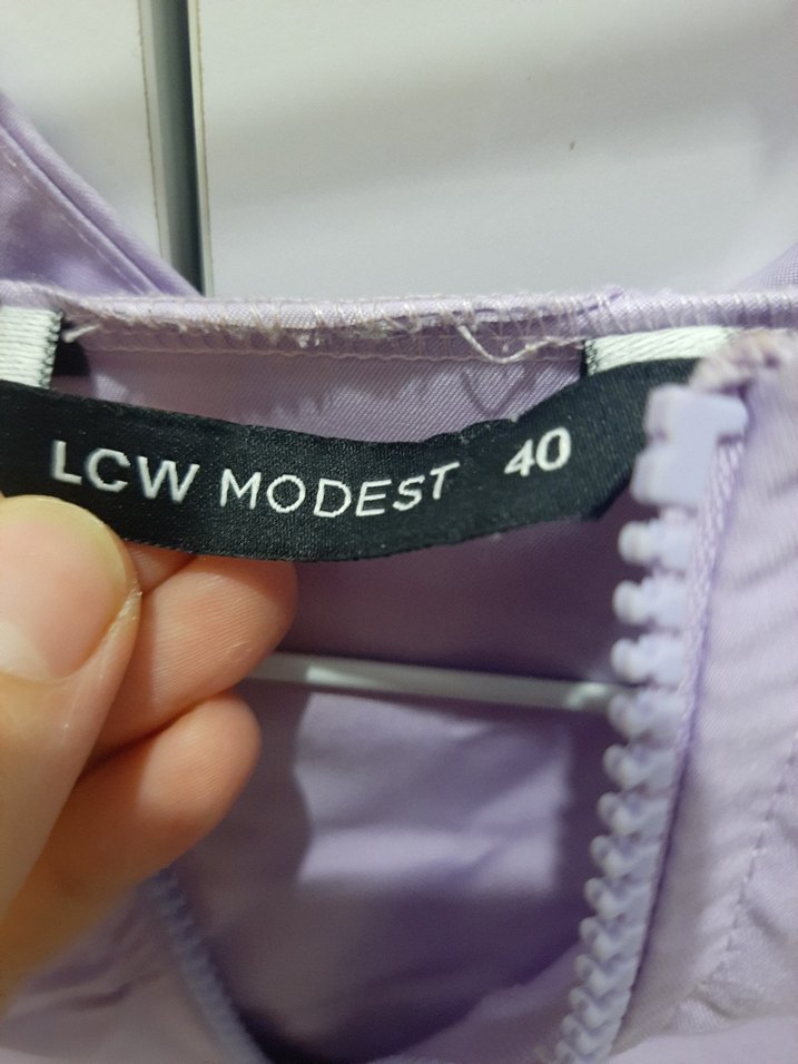 Kadın Mor Fermuarlı tunik - Görsel 2